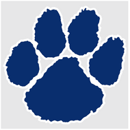Cling Vinyl Window Decal - Cougar Paw